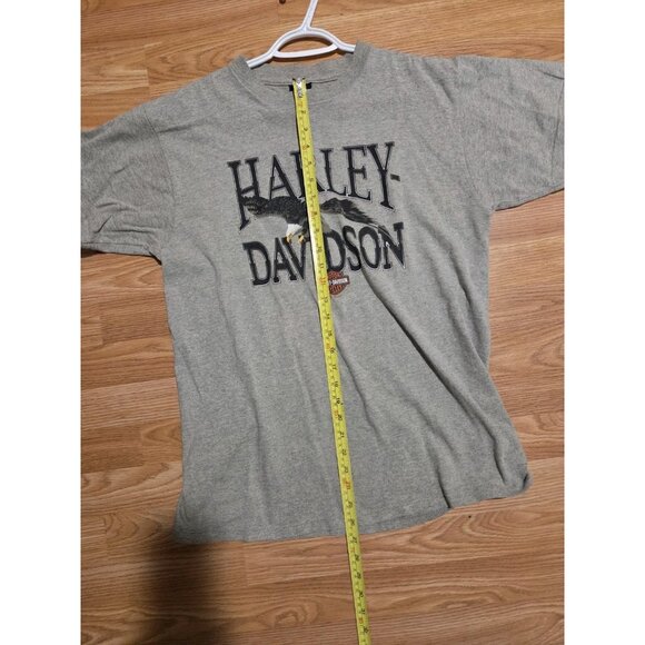 Harley-Davidson T-Shirt Grey Bridgeport Stratford, CT Large Pre-Owned - Picture 6 of 7